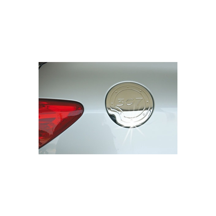 Musketier Peugeot 307 fuel filler cap cover, stainless steel polished, only hatchback Serie I