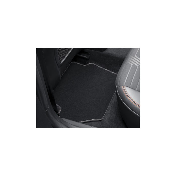 Ford Fiesta (07/2017 - 2023) / Puma (10/2019 - ..) floor mats, Premium velour rear, metallic gray