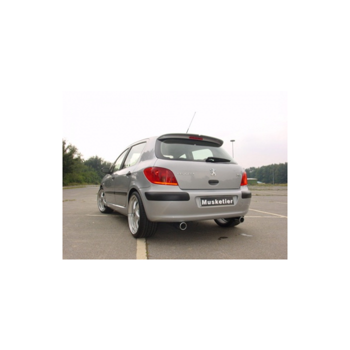 Musketier Peugeot 307 duplex stainless steel exhaust 1xØ90 mm