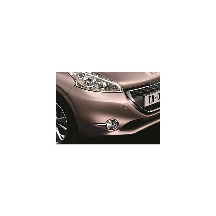 Peugeot 208 (2012 - 2019) fog lights covers chrome