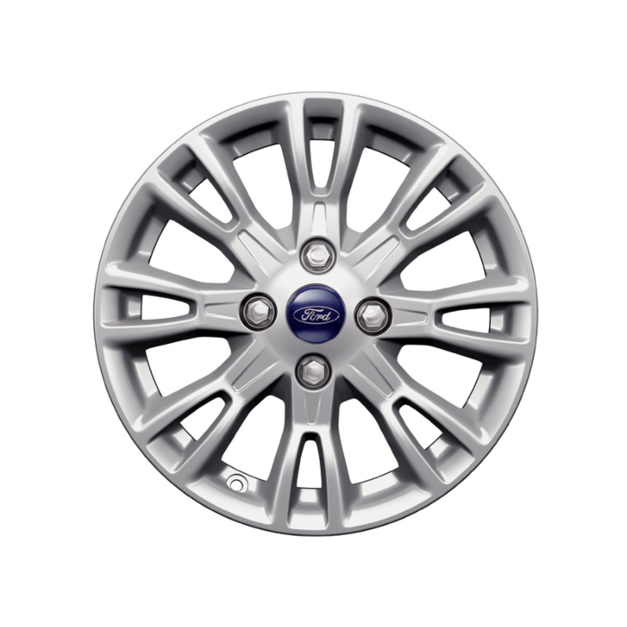 Ford B-MAX 2012 - 2018 alloy wheel 15" 8 x 2-spoke design, Sparkle Silver