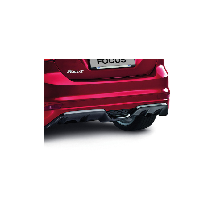 Ford Focus (01/2011 - 03/2018) wagon ST-line achterbumperdiffuser met hoogglans zwarte geintegreerde diffuser