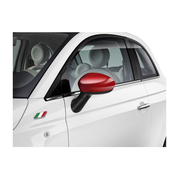 Fiat 500/500c side mirror covers red