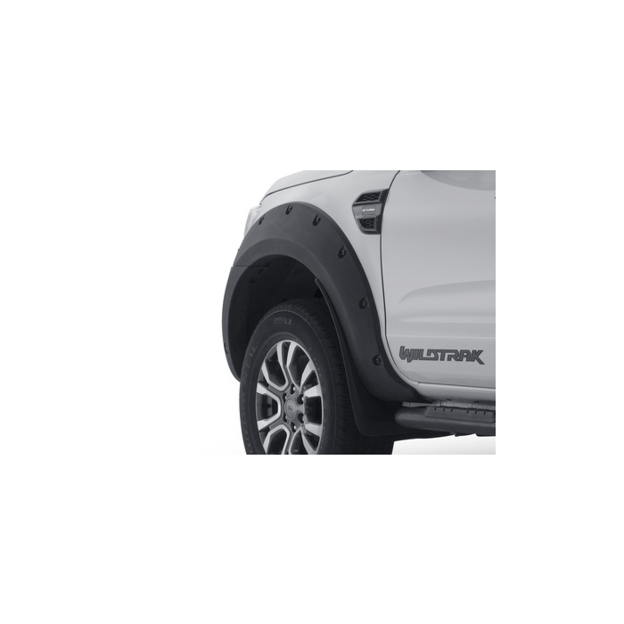 Ford Ranger (02/2019 - ..) RAP Cab, except Raptor Pickup Attitude Wheel Arch Extensions front and rear, matte black with black plastic bolts