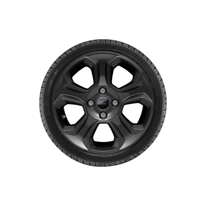 Ford EcoSport (10/2017 - ..) alloy wheel with winter tire 16", 5-spoke design, black