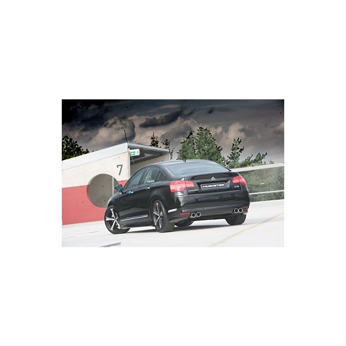 Musketier Citroën C5 2008 - ... duplex rvs einddemper 2xØ90 mm + achterbumperspoiler