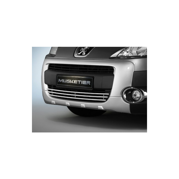 Musketier Peugeot Partner 3 stainless steel grill, chromed with chrome trims