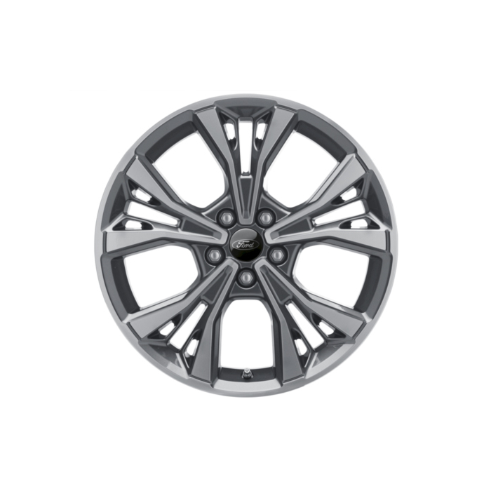 Ford C-MAX (11/2010 - 09/2018) / Focus (01/2011 - 03/2018) / Mondeo (09/2014 - ..) lichtmetalen velg 18" 5x2-spaaks design, antraciet / grijs ST-Line 182 Limited Edition