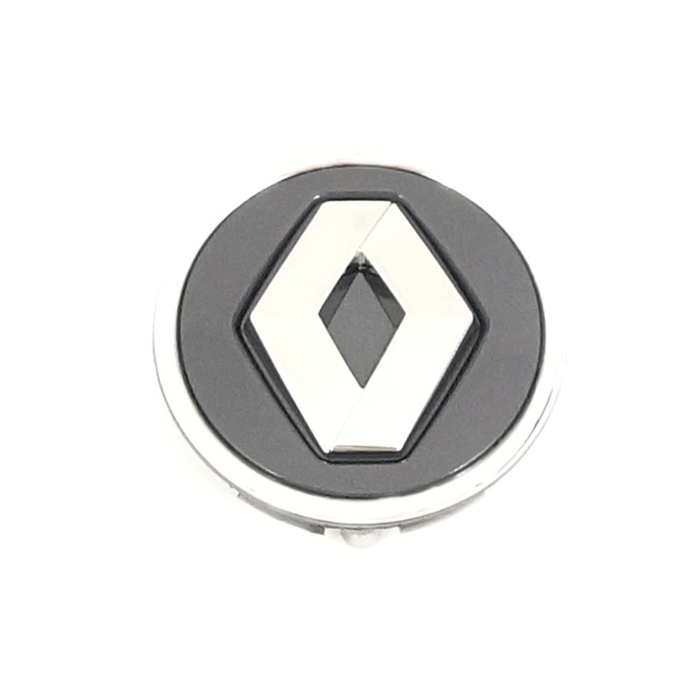 Renault hub cap grey / chrome 58mm