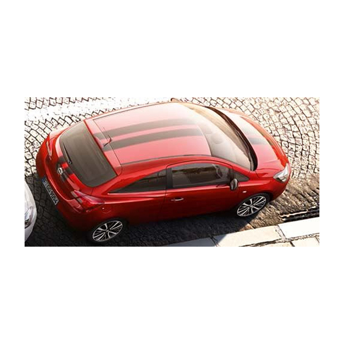 Opel Corsa E (3-drs) foil decal kit carbon-look