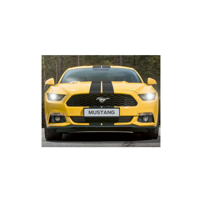 Ford Mustang (03/2015 - 05/2016) racing stripes Over-the-top, matte black