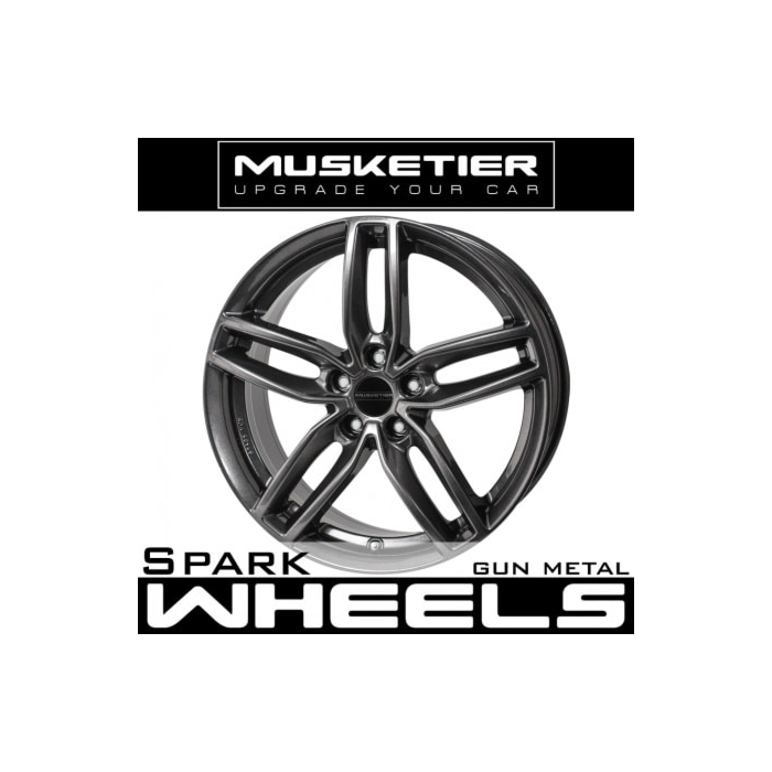 Musketier Peugeot 508 alloy wheel Spark 8x19 gun metal