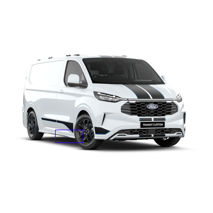 2697467 Ford Transit Custom (10/2023 - ..) Sport side skirt right front ...