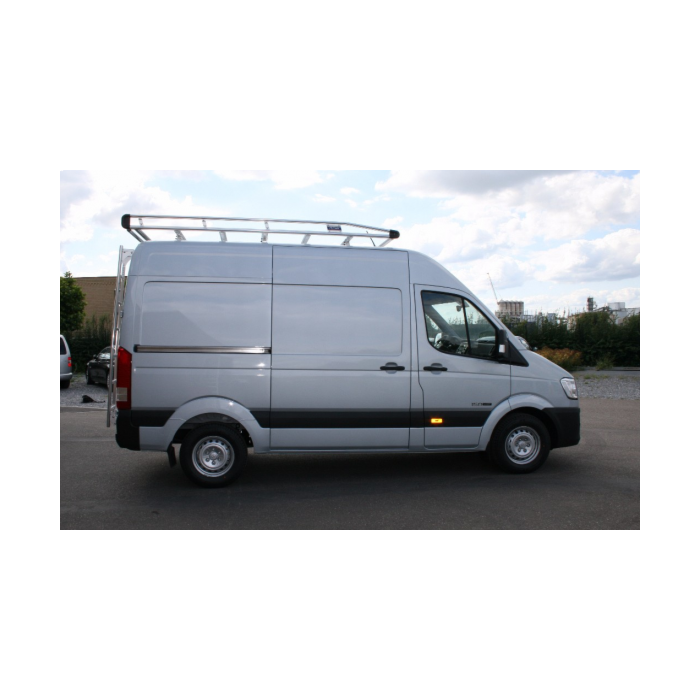 Hyundai H350 aluminium roof base carrier with role, 5 meter, reinforced