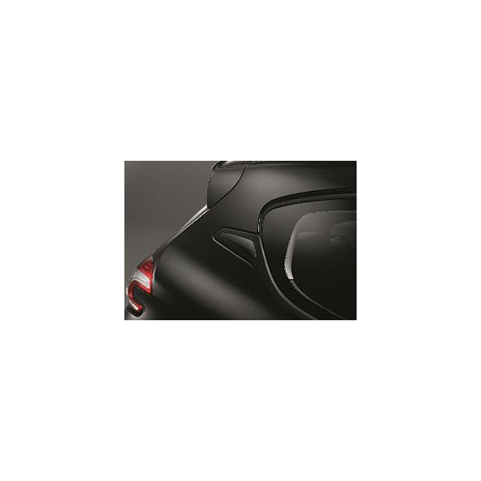 Peugeot 208 (2012 - 2019) stickers rear pillars Dark Chrome