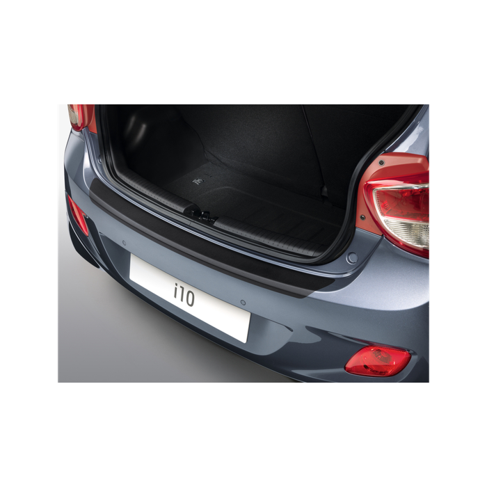 Hyundai i10 (2014 - 2017) rear bumper protection foil, black