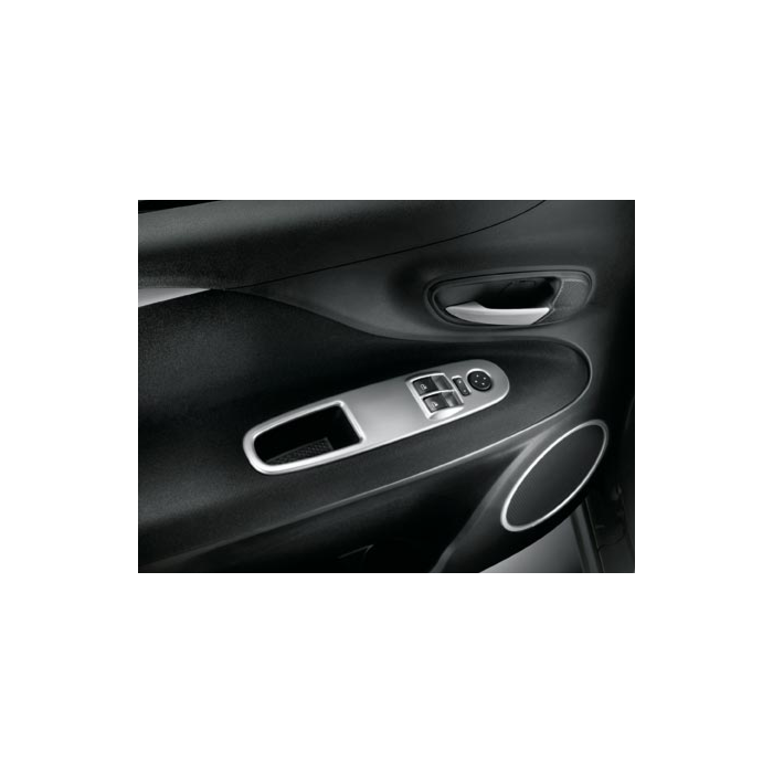 Fiat Grande Punto window control moulding comfortline silver grey 2 switches