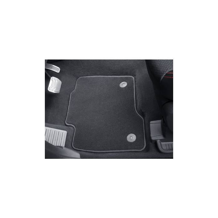 Ford Galaxy / S-MAX (05/2015 - 06/2019) floor mats, premium velour black, front