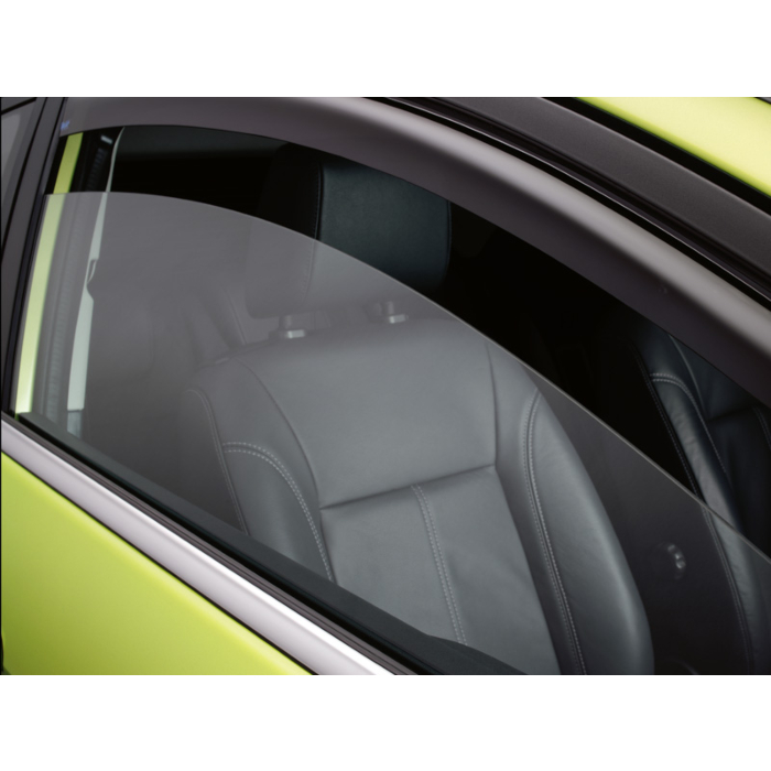 Ford Fiesta 09/2008 - 07/2017 wind deflectors 5-drs front doors dark grey