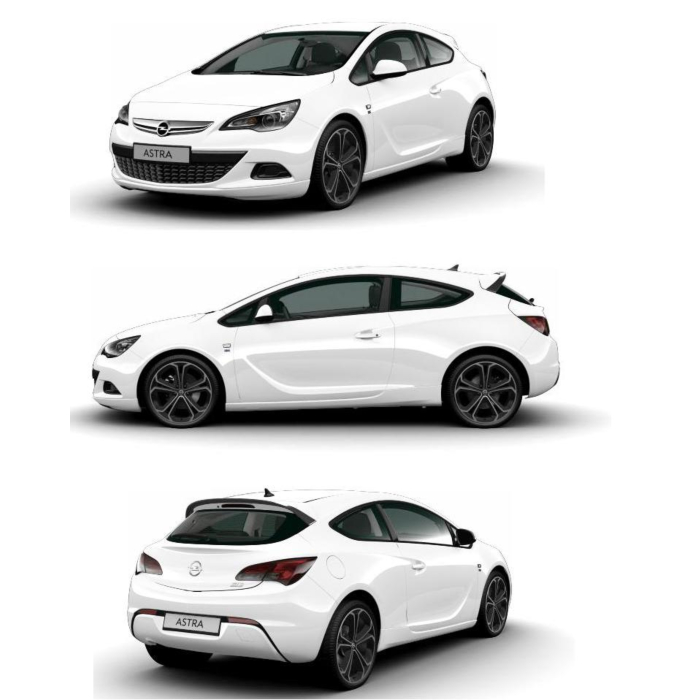 Opel Astra J GTC OPC-line kit without chromed exhaust