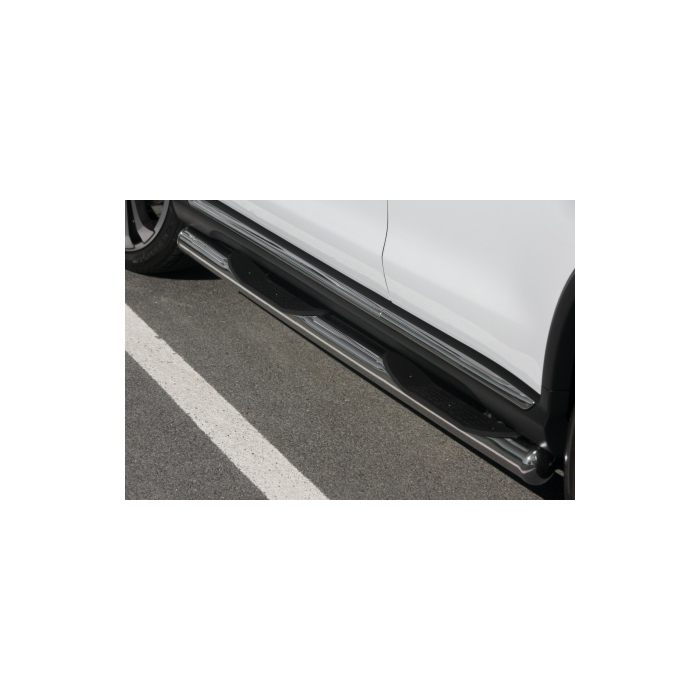 Musketier Citroën C4 Aircross side bars, stainless steel chromed Ø80mm with steps