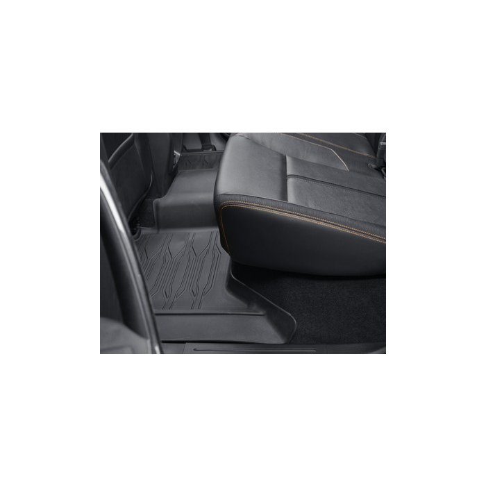 Ford Ranger (11/2011 - 11/2022) floor mats all-weather, front and rear, Performance logo (double cab)