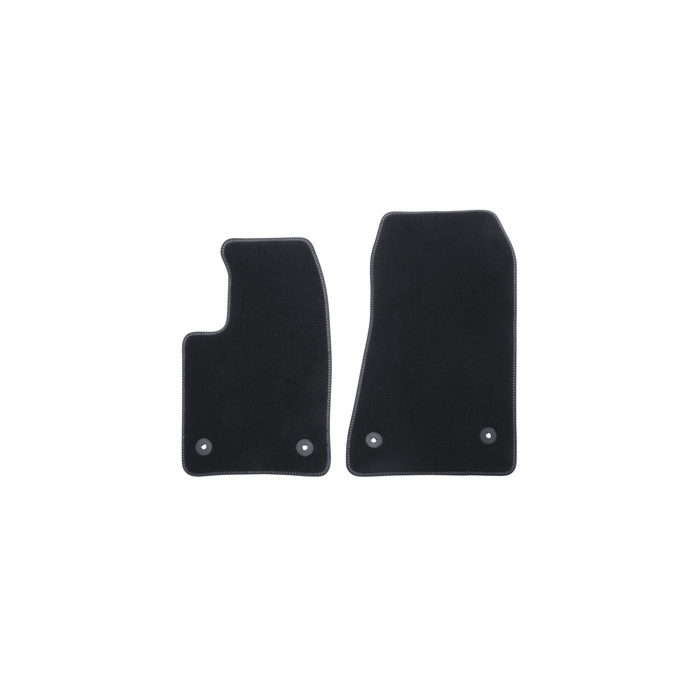Ford Tourneo Custom (02/2018 - 09/2023) floor mats Premium velour front, black