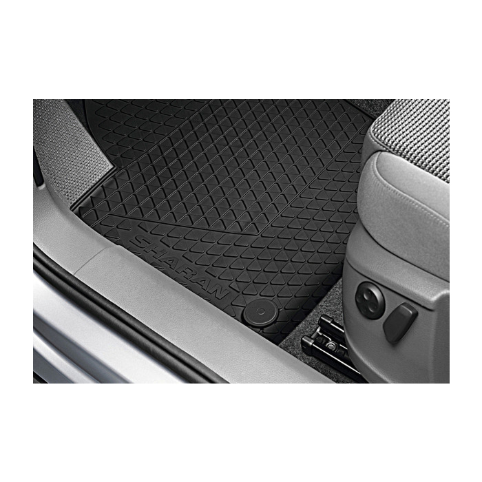 Volkswagen Sharan 2010 - .. floor mats rubber, front and middle