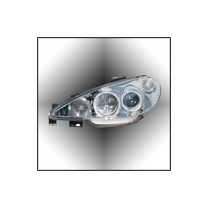 Musketier Peugeot 206 head light chrome all modells with H7-Serie
