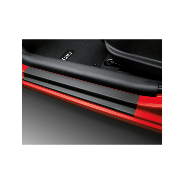 Hyundai i20 5-drs (2012 - 2015) door sill protection foils, black
