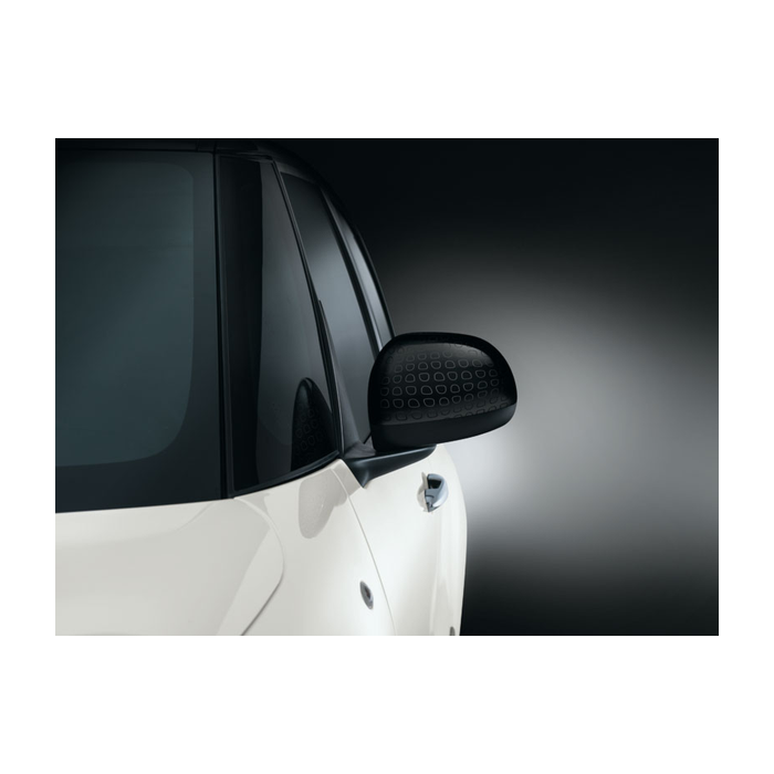 Fiat 500L mirror caps black with technics effect