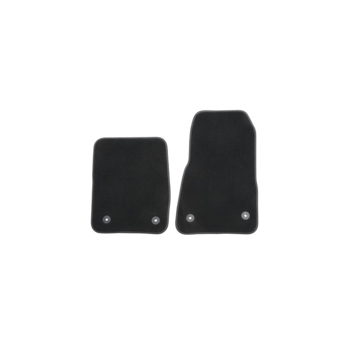 Ford Tourneo Custom (02/2018 - 09/2023) floor mats Premium velour front, black