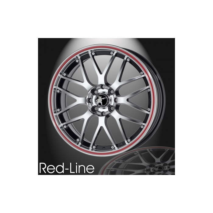 Musketier Citroën DS3 / DS4 / DS5 alloy wheel Red-Line 7x17 black polished, red edge
