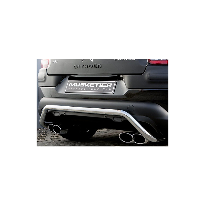 Musketier Citroën C4 Cactus bullbar achterzijde stainless steel chromed