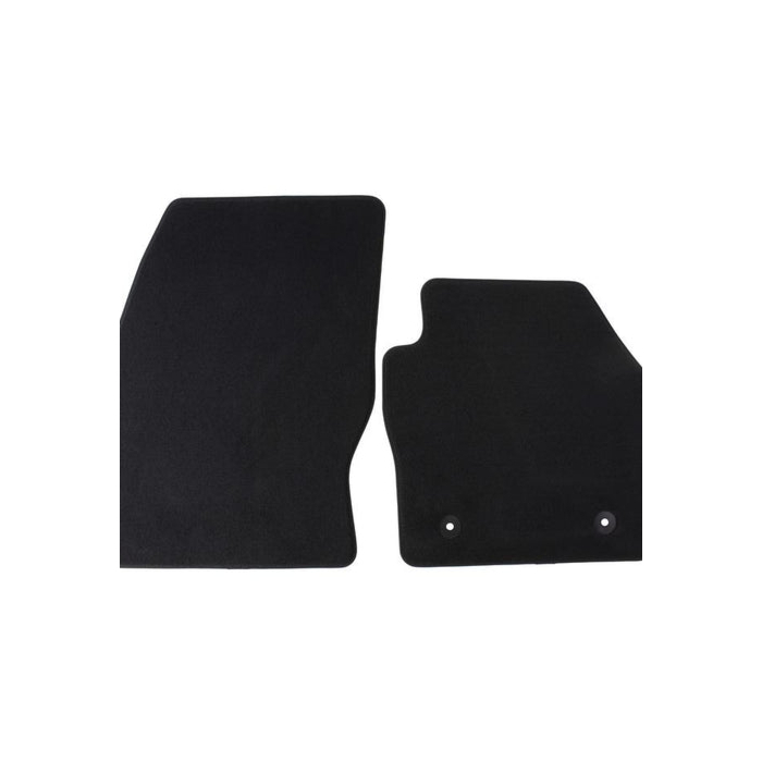 Ford C-MAX (11/2010 - 11/2014) velour floor mats front, anthracite with black Nukub edges