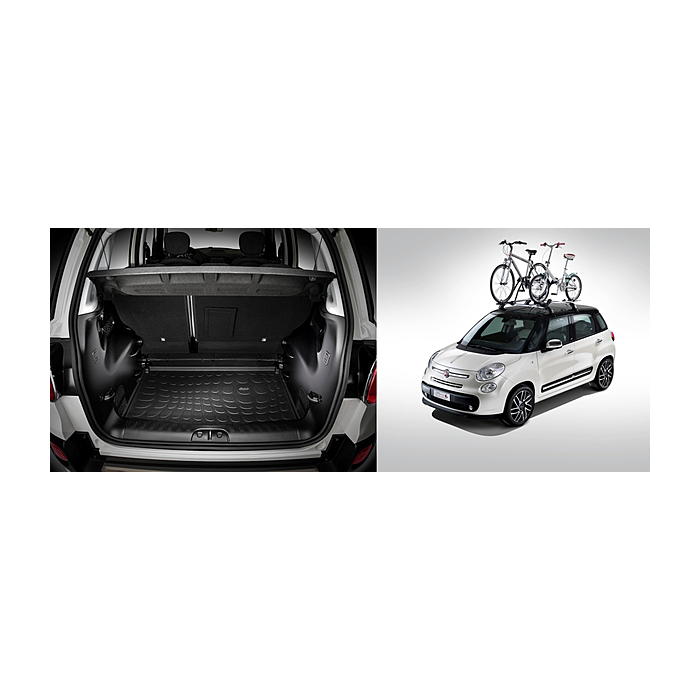 Fiat 500L / 500L Trekking freetime promo kit (bars + bicycle rack + cargo liner)