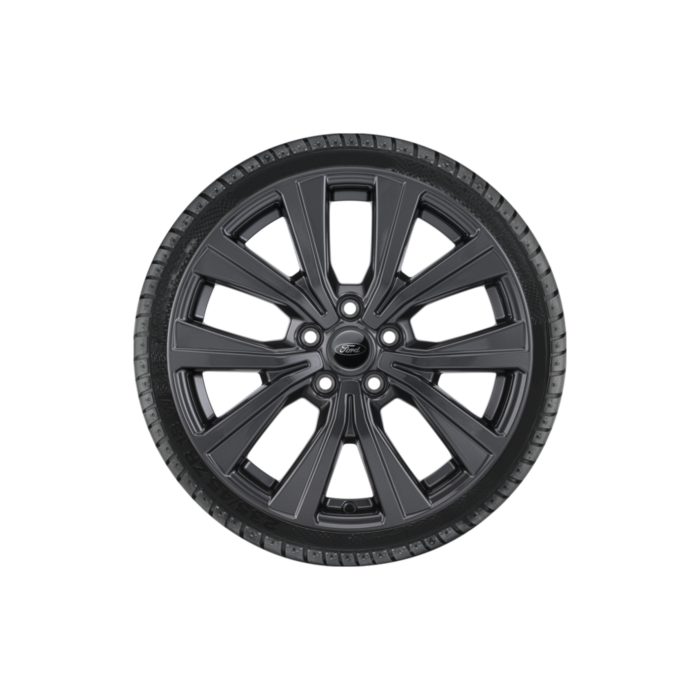 Ford Puma (10/2019 - ..) alloy wheel with winter tire 17", 10-spoke design, Pearl Grey