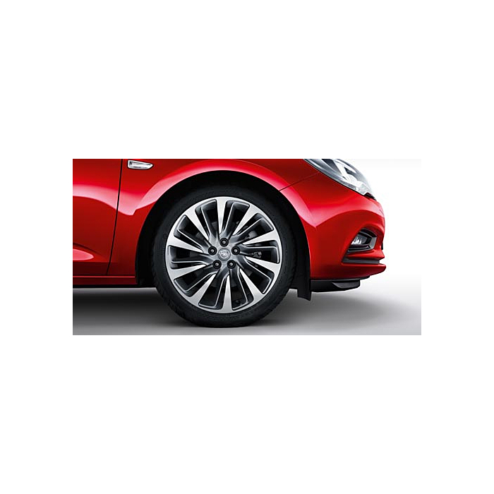 Opel Astra K wheel 18" 10 double spokes bi-color