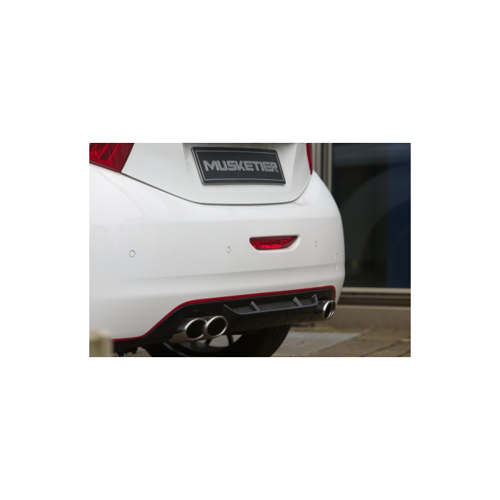 Musketier Peugeot 208 rear bumper spoiler black