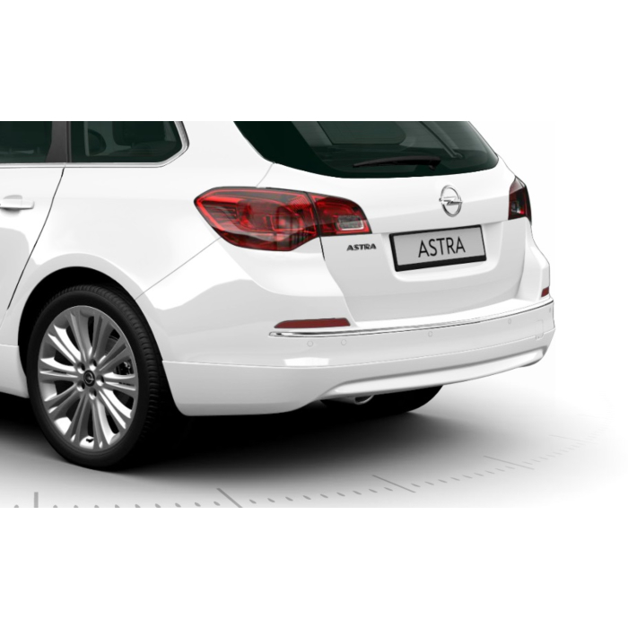 Opel Astra J Sports Tourer OPC-line rear bumper spoiler 2012 - 2015 with chromed exhaust