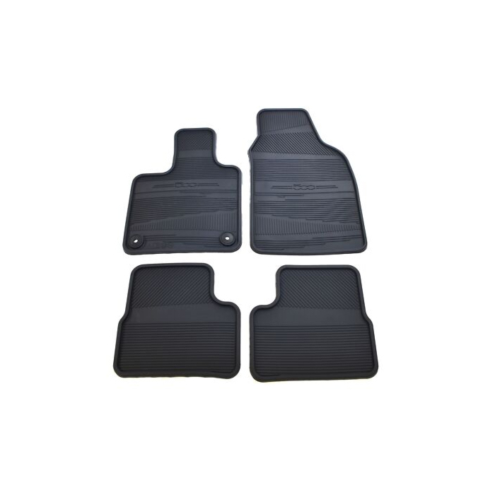 Fiat 500e floor mats rubber