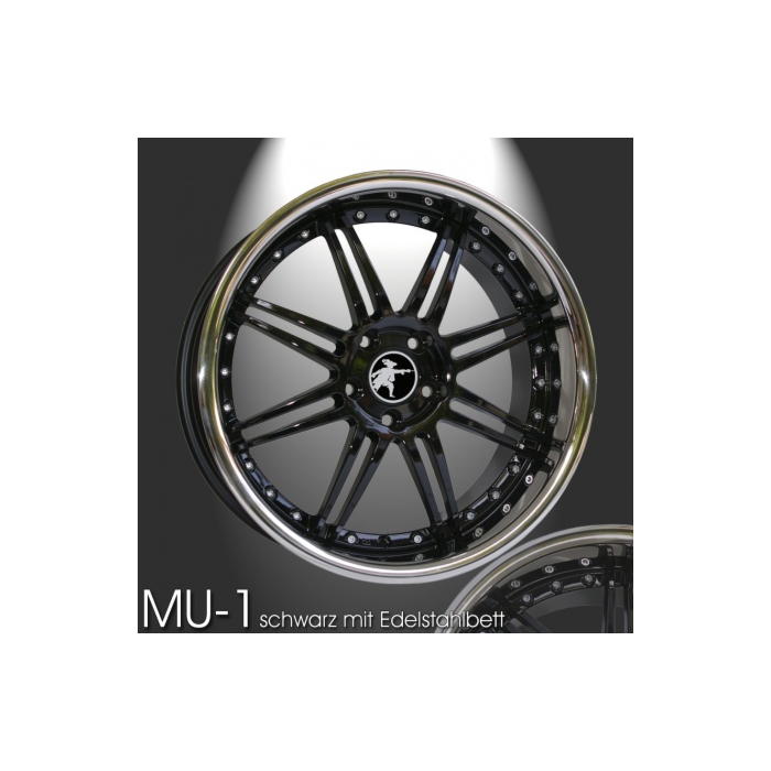Musketier Citroën C5 2008 - .. alloy wheel MU-1 8x18 black with stainless steel