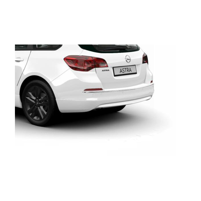 Opel Astra J Sports Tourer OPC-line rear bumper spoiler 2012 - 2015 with detachable towbar without chromed exhaust