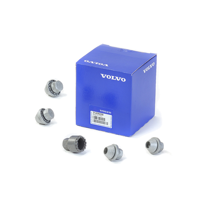 Volvo lockable wheel nut kit (set of 4 + key)