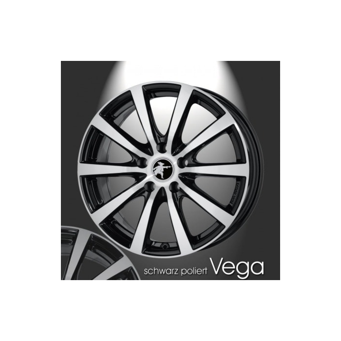 Musketier Peugeot 4008 alloy wheel Vega 7x17 black polished