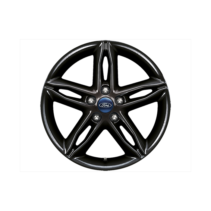 Ford C-MAX (11/2010 - 09/2018) / Focus (01/2011 - 03/2018) lichtmetalen velg 17" 5 X 2-spaaks design, Absolute Black