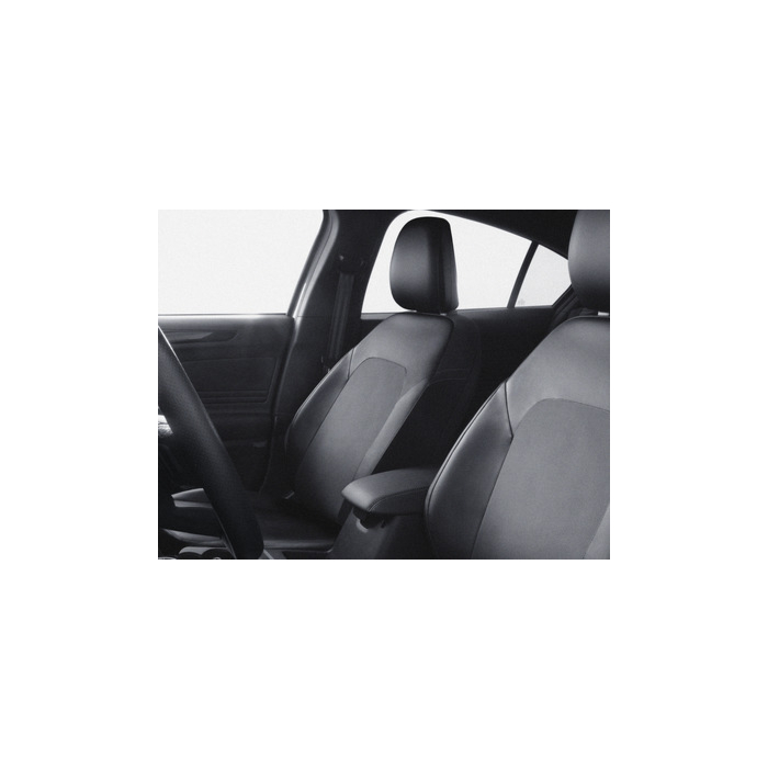 Ford Kuga (12/2019 - ..) premium seat cover for passenger seat, black artificial leather
