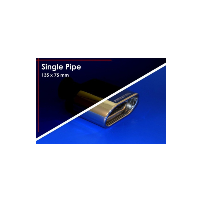 Musketier Citroën C1 / Peugeot 108 / Toyota Aygo 2014 - .. sporteinddemper li/re, 1x135x75 mm duplex