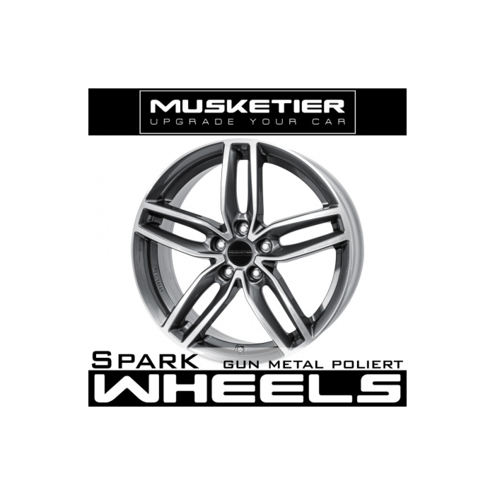 Musketier Citroën C4 Aircross alloy wheel Spark 8x19 gun metal polished