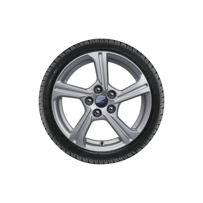 Ford Puma (10/2019 - ..) alloy wheel with winter tire 16", 5-spoke design, silver